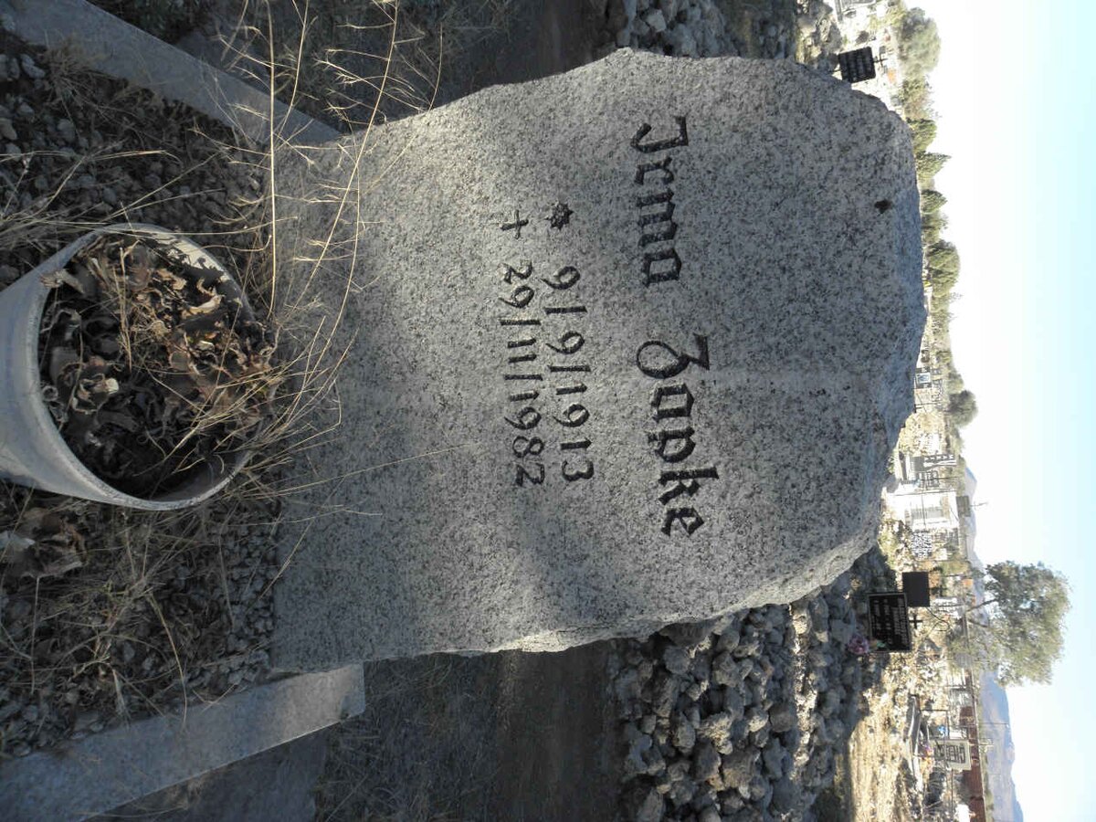 ZAPKE Irma 1913-1982