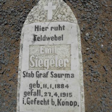 SIEGELER Emil 1884-1915