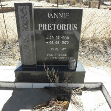 PRETORIUS Jannie 1938-1972