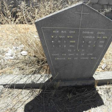 WYK W.J., van 1888-1952 &amp; Cornelia 1900-1985
