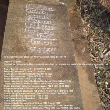 McSEVENEY Elizabeth Cornelia nee LE ROUX