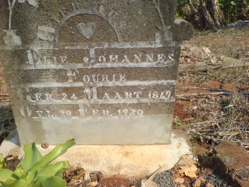 FOURIE Elie Johannes 1869-1930