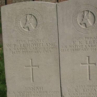 TLHOMELANG W.P. -1917 :: JONAH -1917 :: LETAU K.K. -1917 :: KOZAMULA C.K. -1917