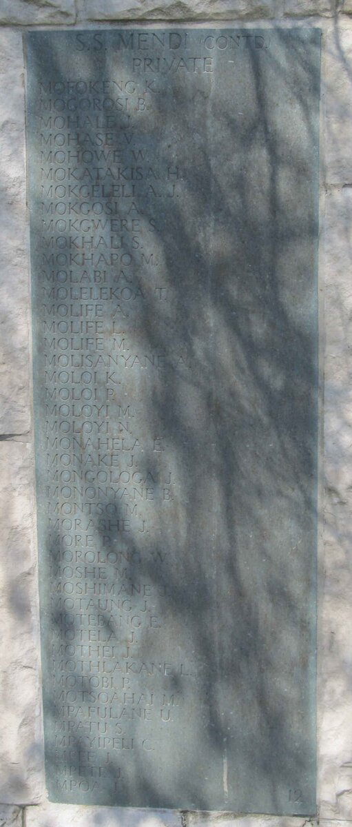 Wall Panel 12: S.S. MENDI continued