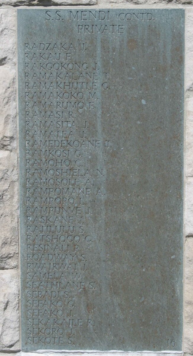 Wall Panel 16: S.S. MENDI continued