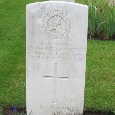 ROYCROFT George Harold -1918