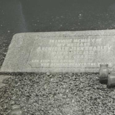 BRADLEY Archibald John -1935