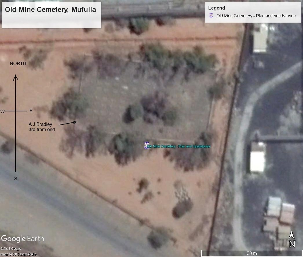 1. Location of BRADLEY grave