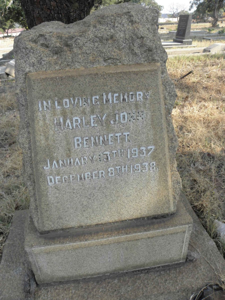 BENNETT Harley John 1937-1938