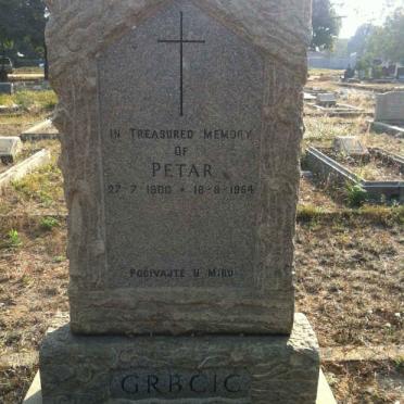 GRBCIC Petar 1900-1954