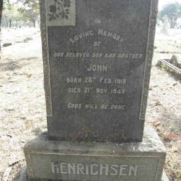 HENRICHSEN John 1918-1943