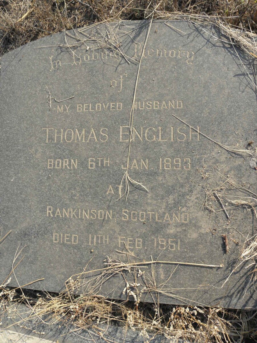ENGLISH Thomas 1893-1951