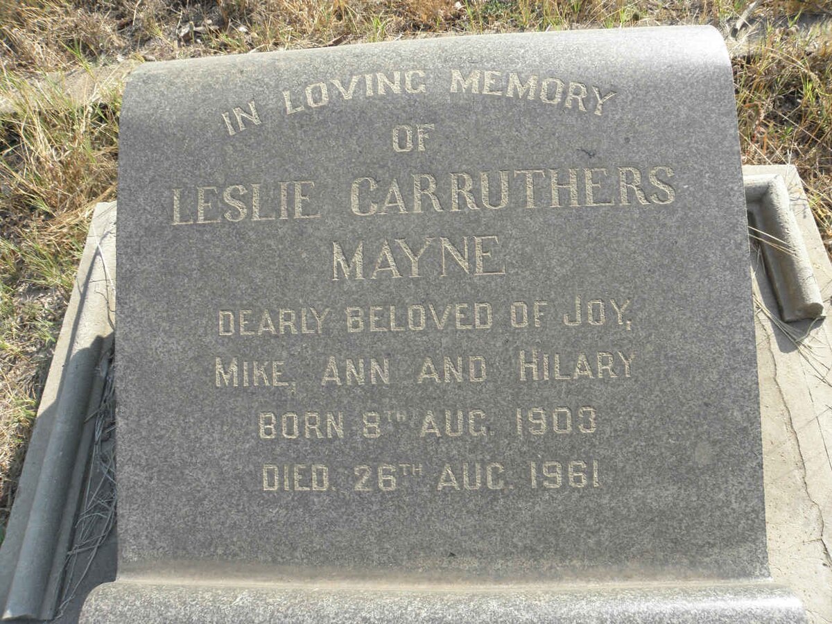 MAYNE Leslie Carruthers 1903-1961