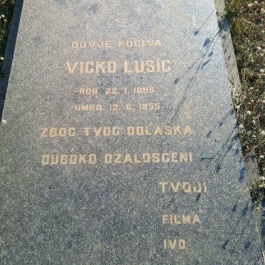 LUSIC Vicko 1895-1955