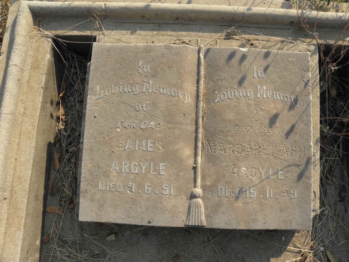 ARGYLE James -1951 &amp; Margaret Ann -1959