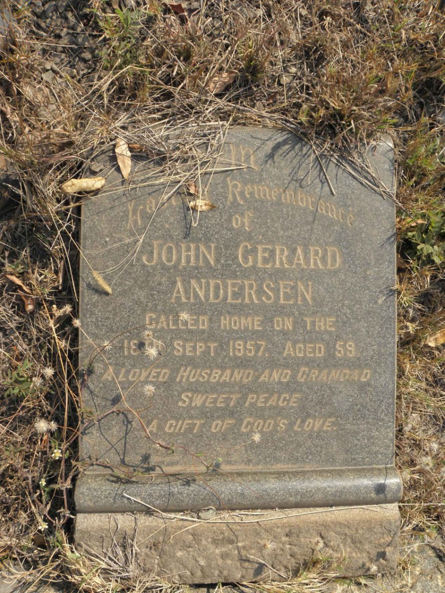 ANDERSEN John Gerard -1957