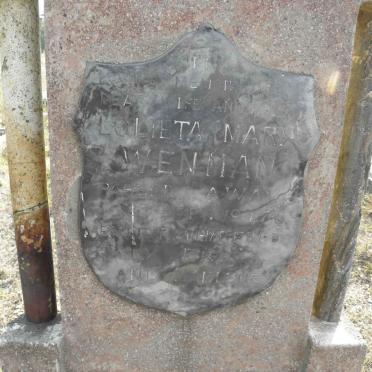 WENMAN Lolieta Mary -1947