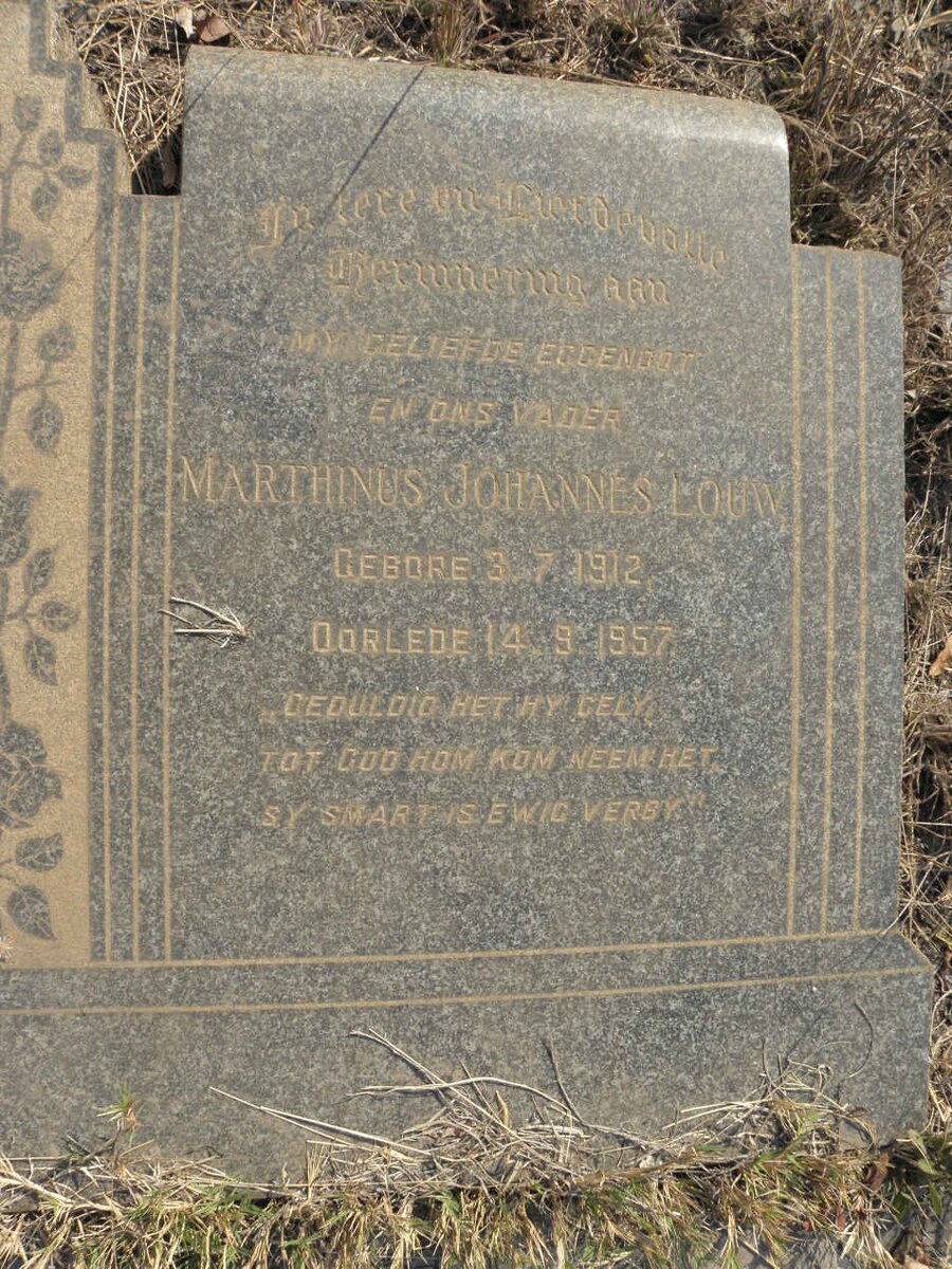 LOUW Marthinus Johannes 1912-1957