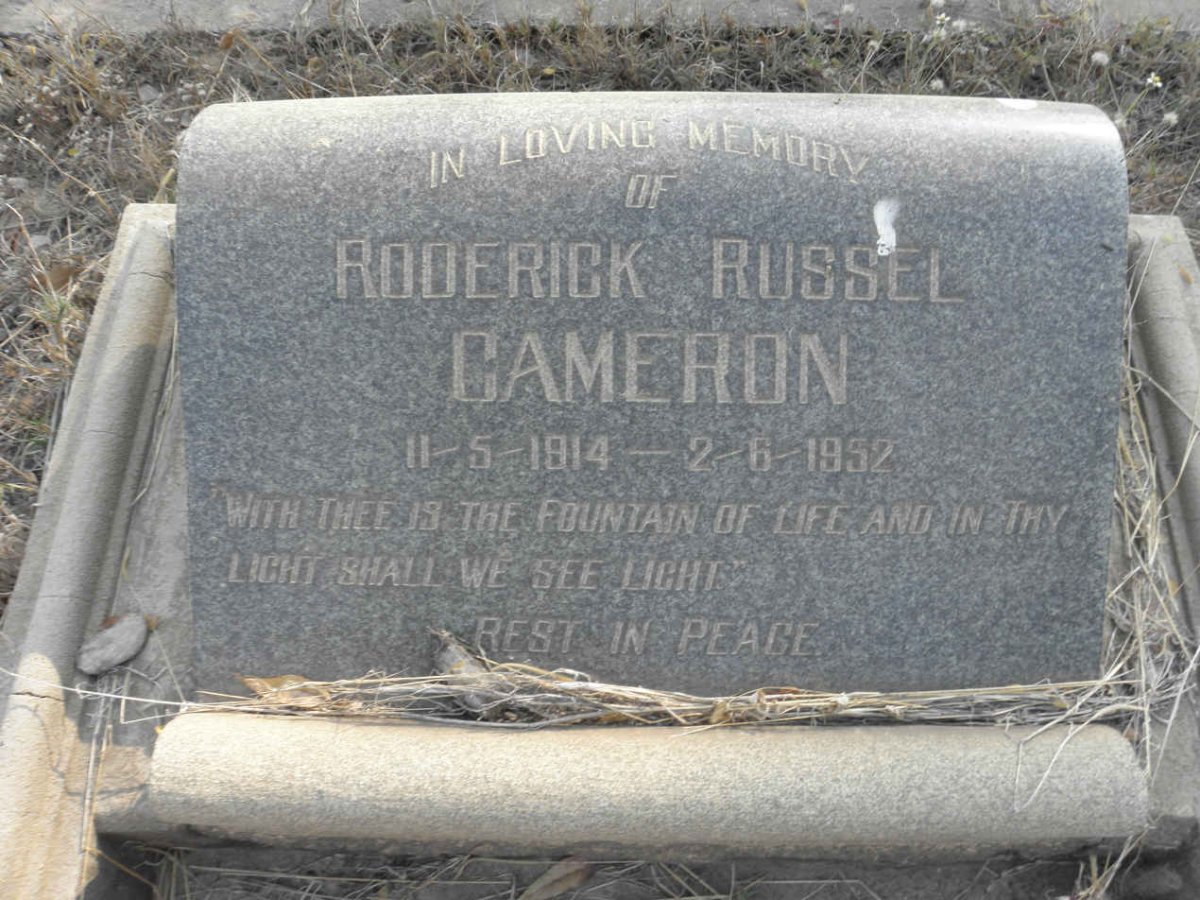 CAMERON Roderick Russel 1914-1952
