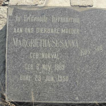 ? Margrietha Susanna nee NORVAL 1889-1950