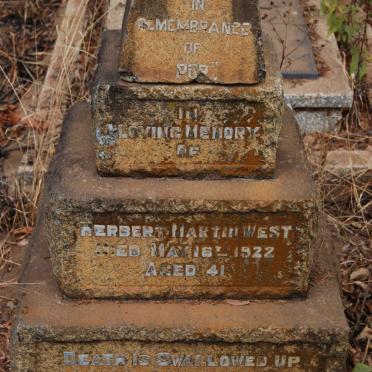 WEST Herbert Martin -1922