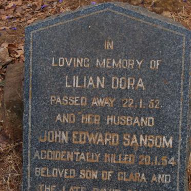 SANSON John Edward -1954 &amp; Lilian Dora -1952