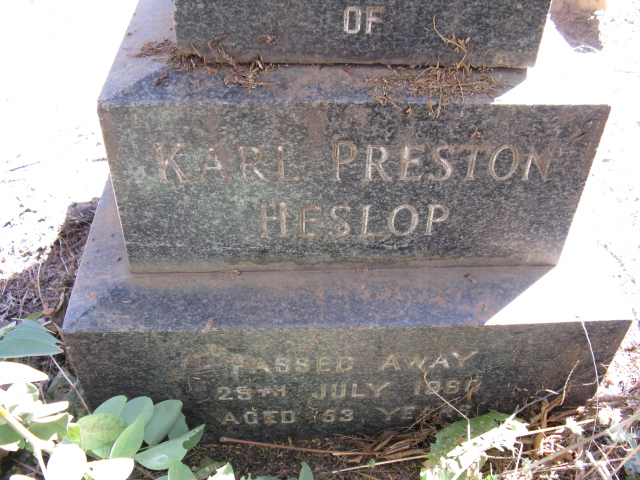 HESLOP Karl Preston -1960