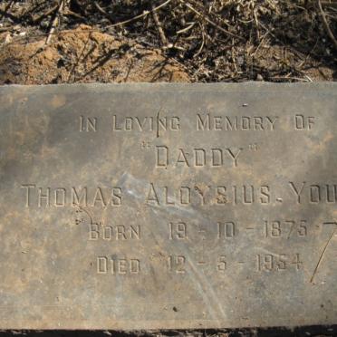 YOUNG Thomas Aloysius 1875-1954