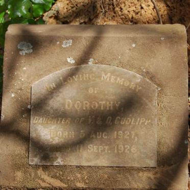 CUDLIPP Dorothy 1927-1928