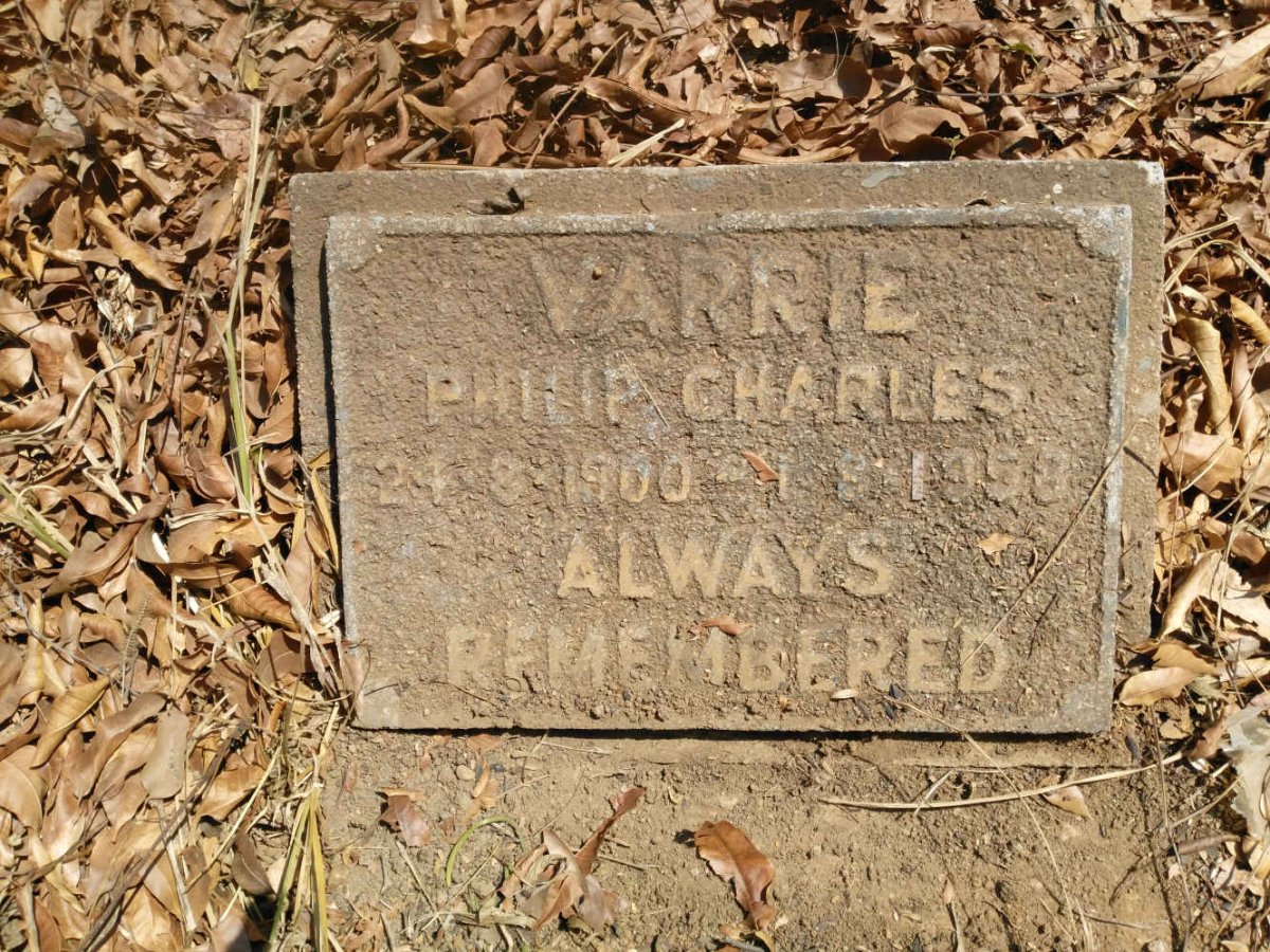 VARRIE Philip Charles 1900-1958