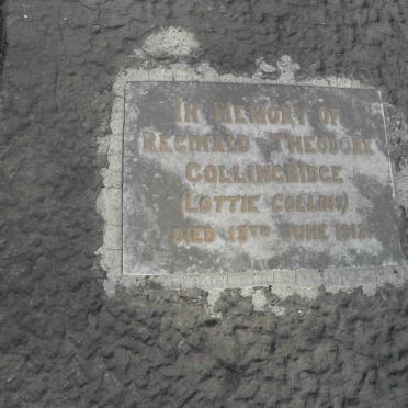 COLLINGRIDGE Reginald Theodore -1912