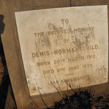 CHILD Denis Norman 1912-1937