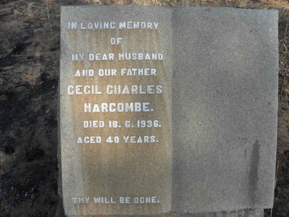 HARCOMBE Cecil Charles -1936