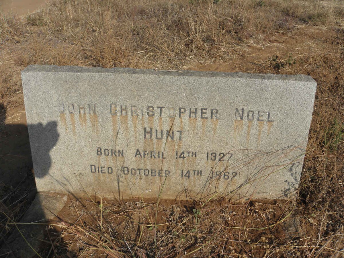 HUNT John Christopher Noel 1927-1962