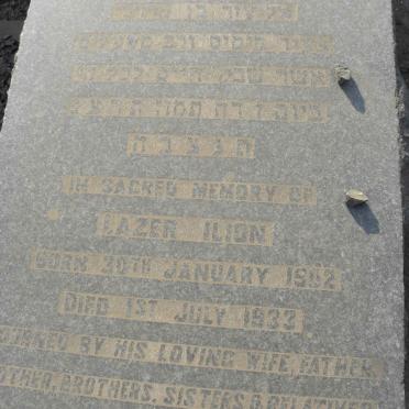 ILION Lazer 1902-1933