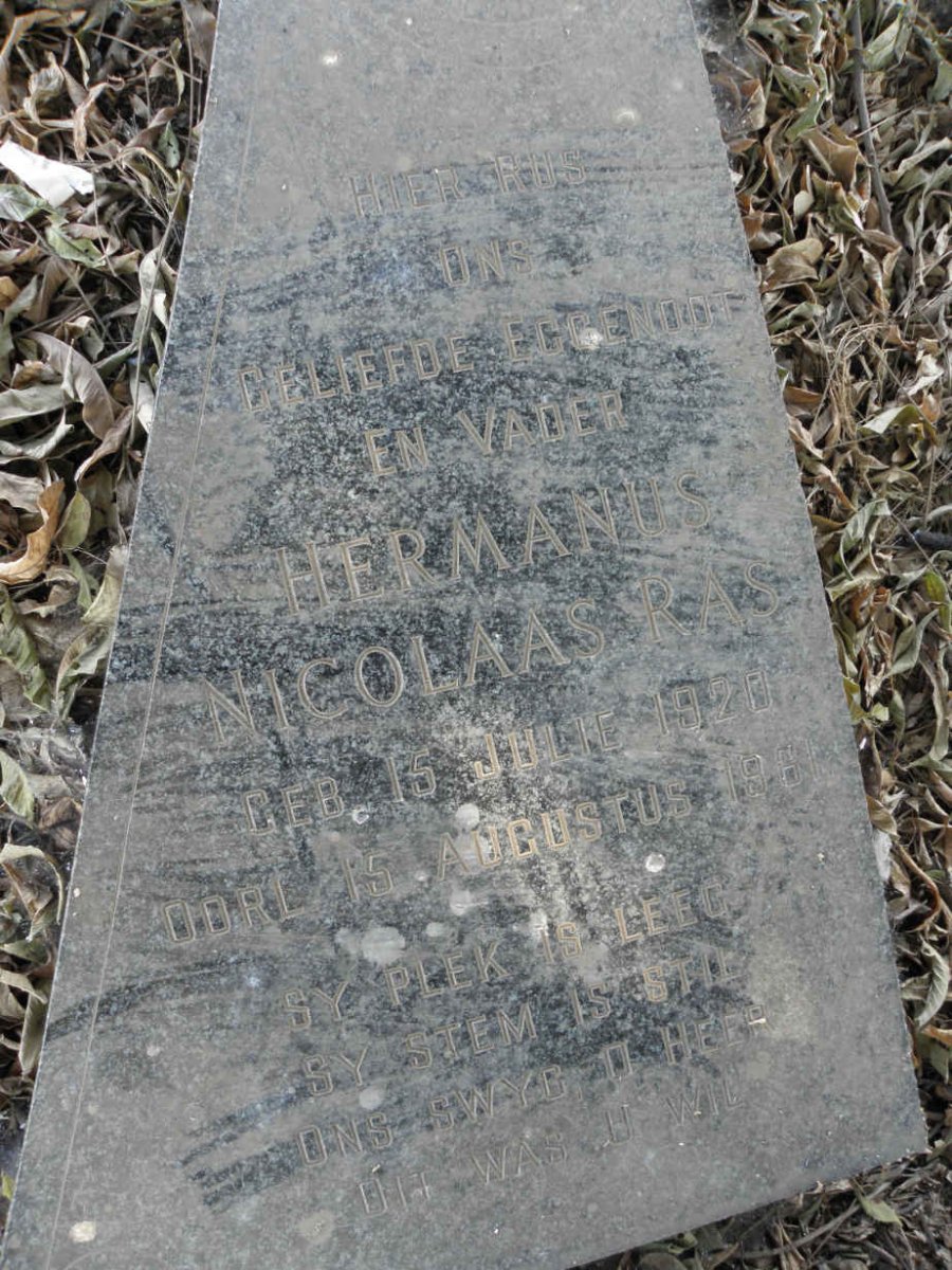 RAS Hermanus Nicolaas 1920-1961