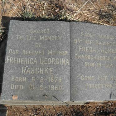 RASCHKE Frederica Georgina 1878-1960