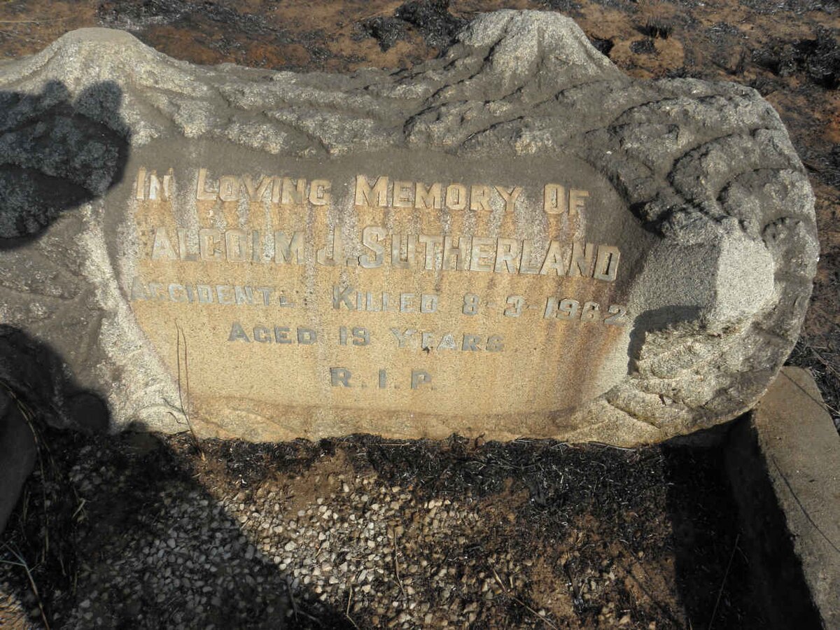 SUTHERLAND Malcolm J.-1962