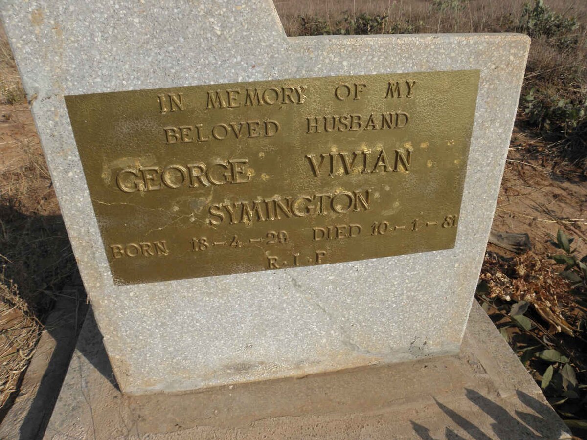 SYMINGTON George Vivian 1920-1981