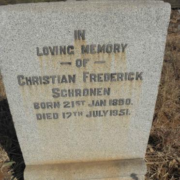 SCHRONEN Christian Frederick 1890-1951