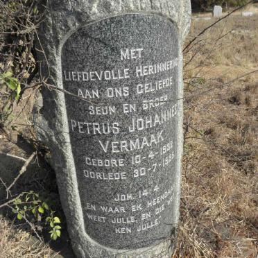 VERMAAK Petrus Johannes 1932-1955