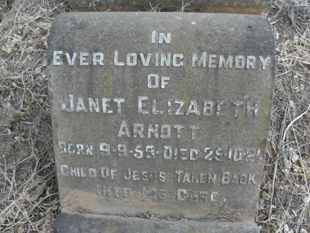 ARNOTT Janet Elizabeth 1959-1961