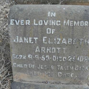 ARNOTT Janet Elizabeth 1959-1961