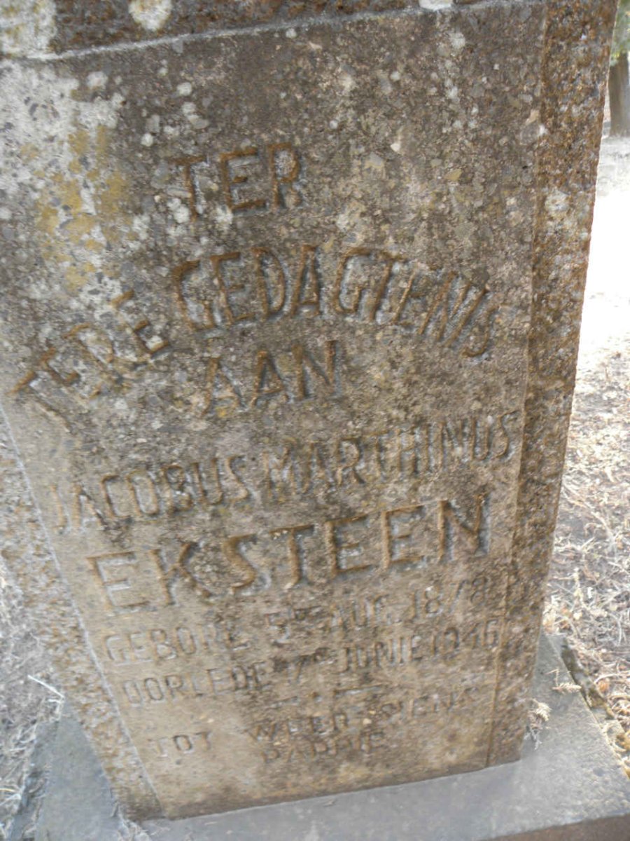 EKSTEEN Jacobus Marthinus 1878-1946