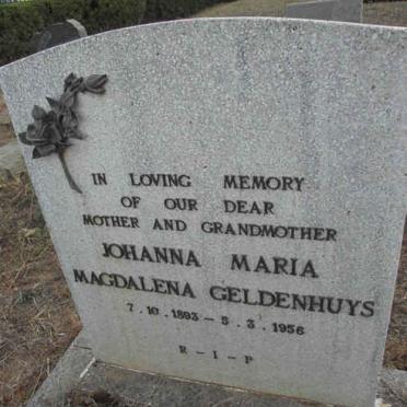 GELDENHUYS Johanna Maria Magdalena 1893-1956