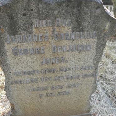 JONES Johannes Cornelius George 1880-1946