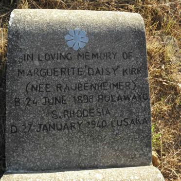 KIRK Marguerite nee RAUBENHEIMER 1898-1940