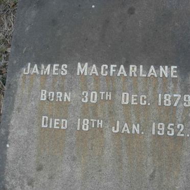 MACFARLANE James 1879-1952