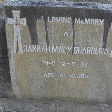 SHARDLOW Hannah Mary -1953