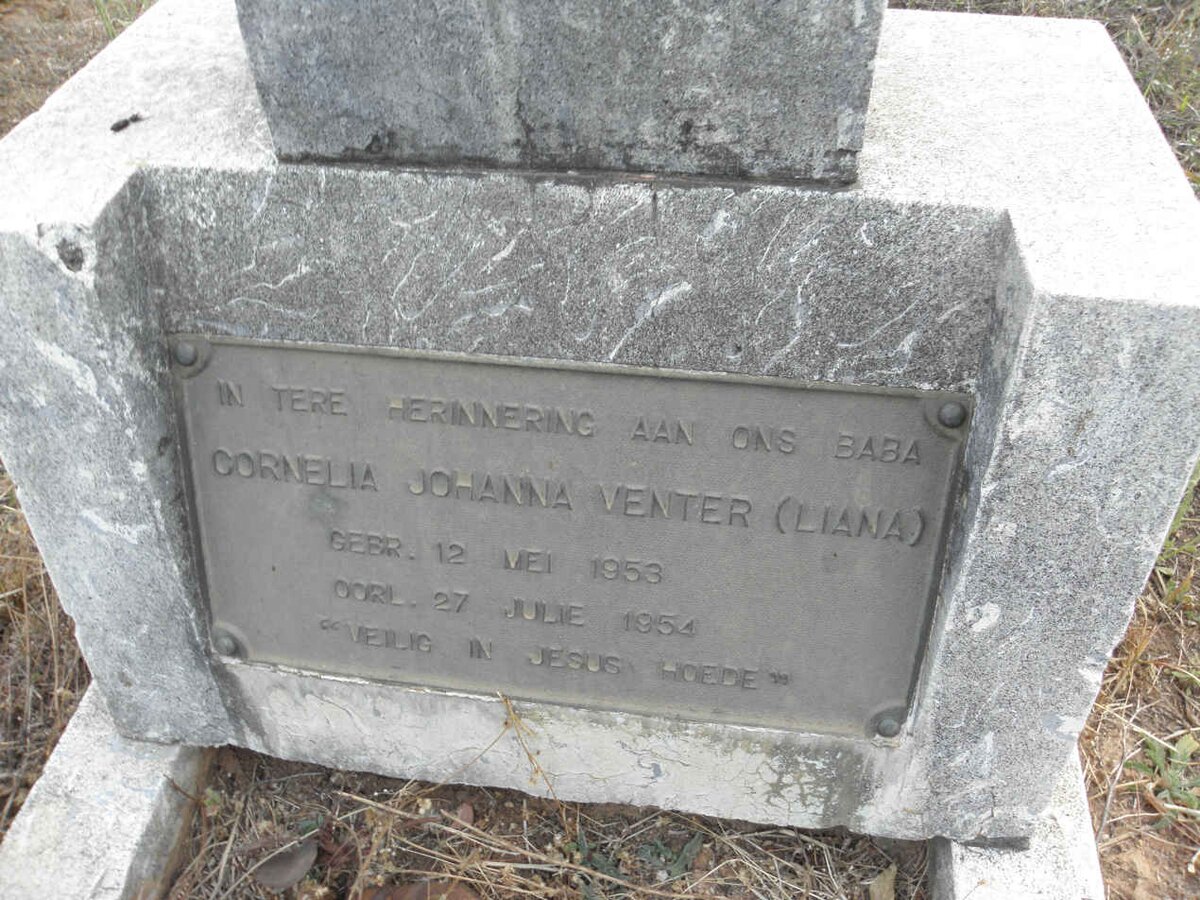 VENTER Cornelia Johanna 1953-1954